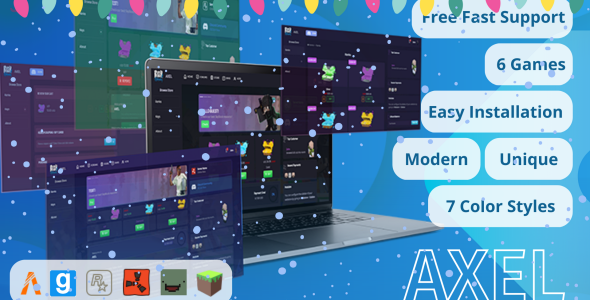 Axel - Tebex Theme | 7 Color Styles |
